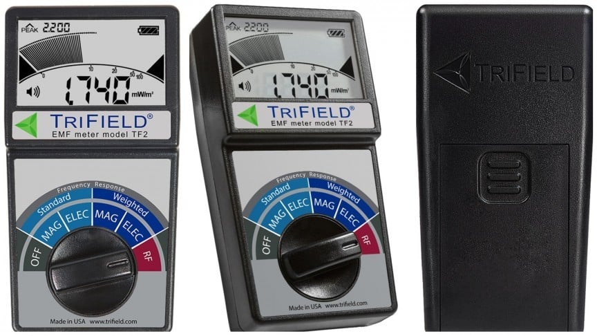 EMF Pollution Monitor Trifield TF2 EMF Meter - 3-in-1 Electromagnetic Field Detector With Case AC Magnetic Field Tester - Foto 7