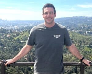 Jaron Tietsort, standing outdoors